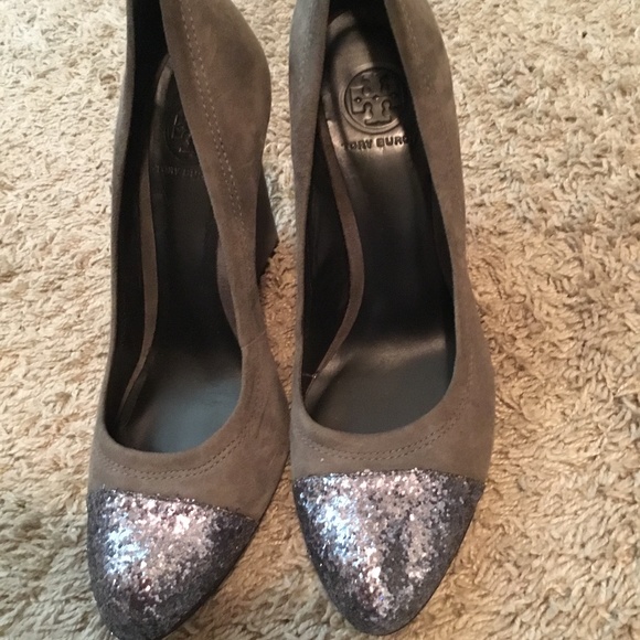 Tory Burch Glitter Heels - Picture 1 of 3